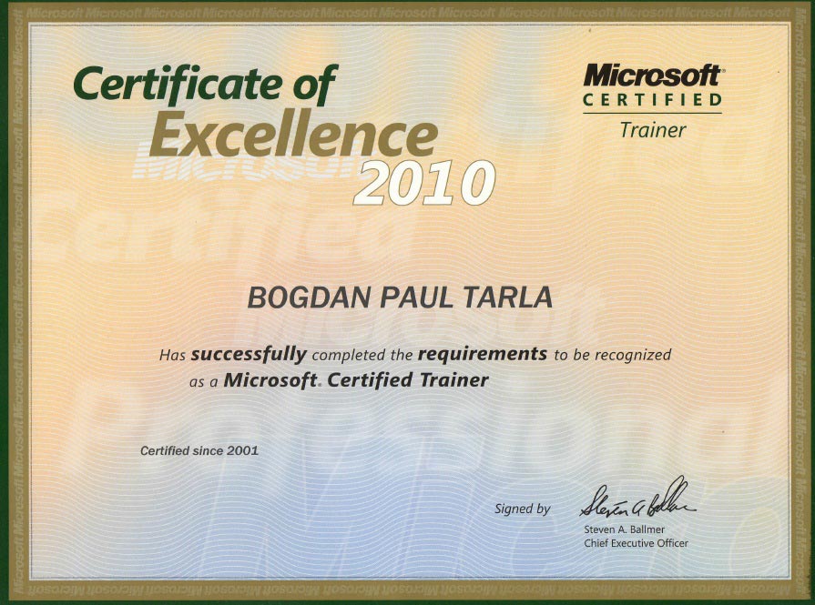 Microsoft Certified Trainer