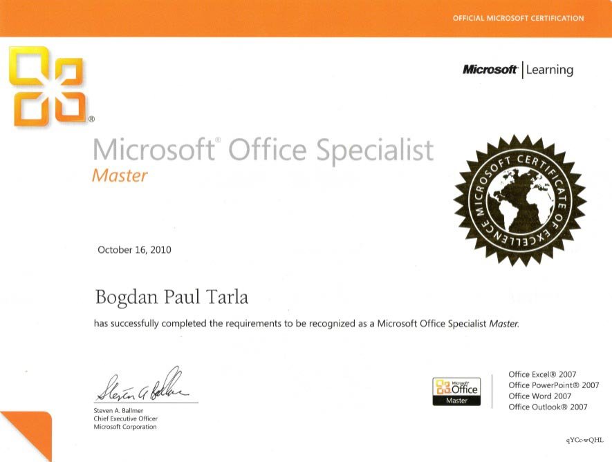 Office Specialist Master